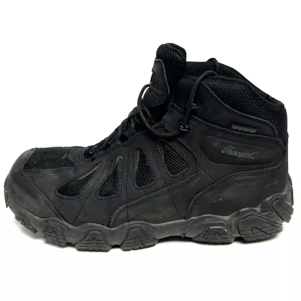 Thorogood Mens Crosstex Waterproof Boot Black Size 13 M